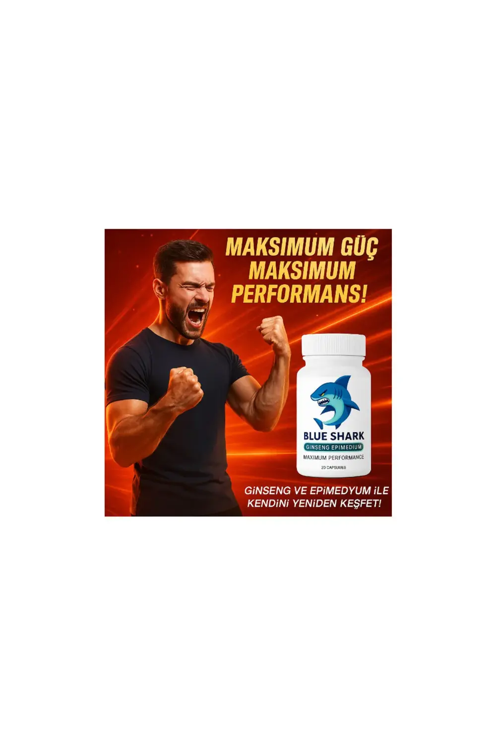 Blue Shark Ginseng&Epimedium Erkekler İçin Destekleyici 20'li x 1