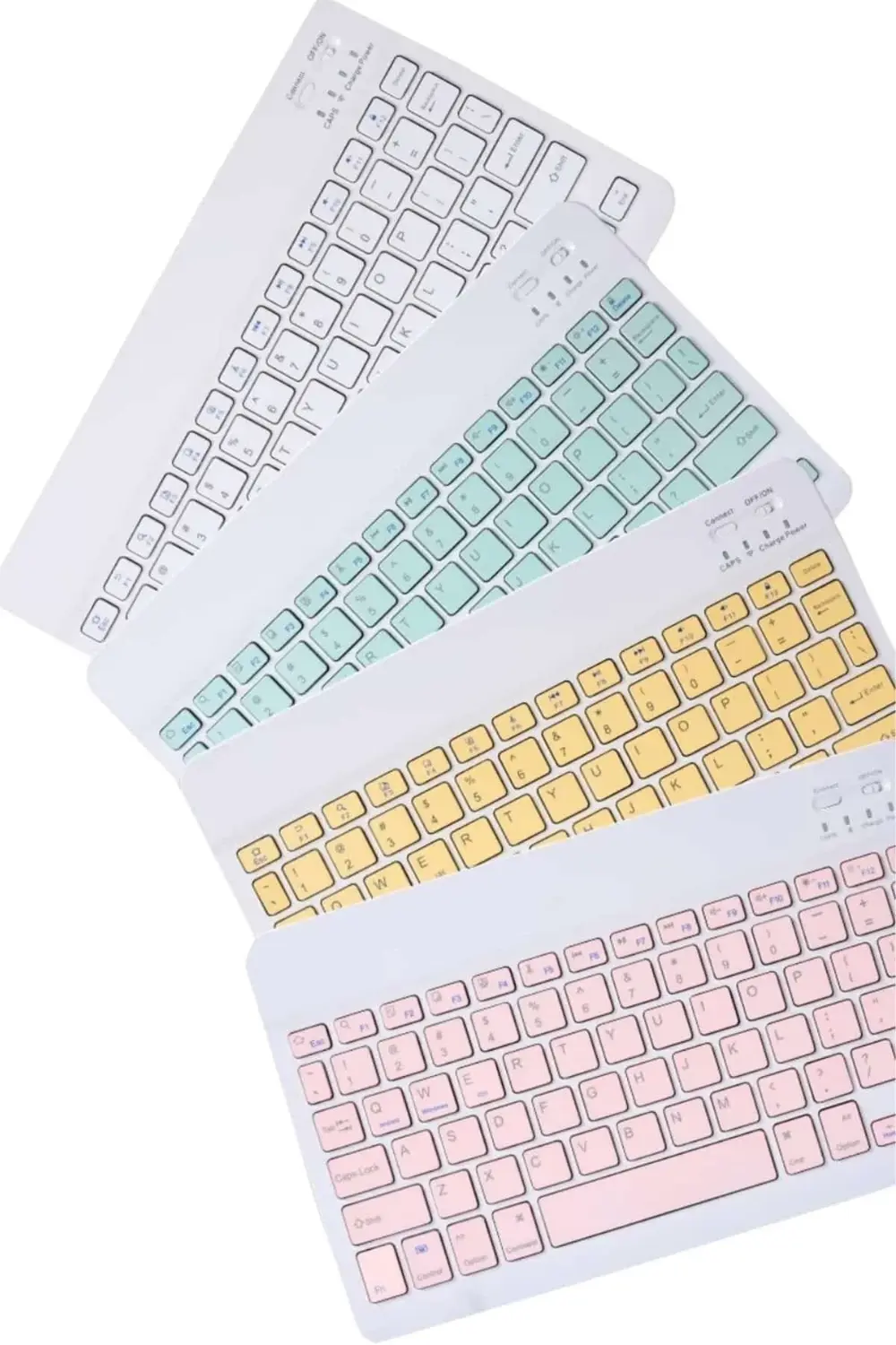 Bluetooh Wıreless Keyboard Siyah Q Klavye İOS Ipad Android Window