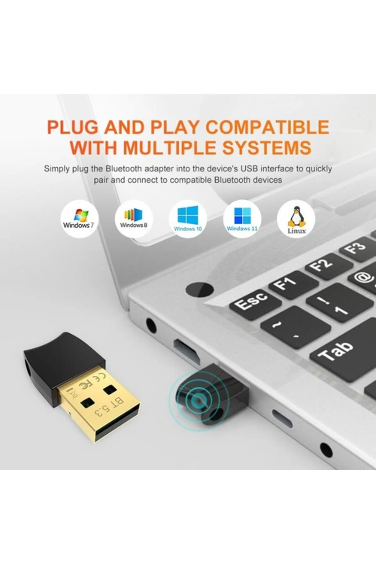 Bluetoot dongle adaptör versiyon 5.3 Ses ve Data İçin