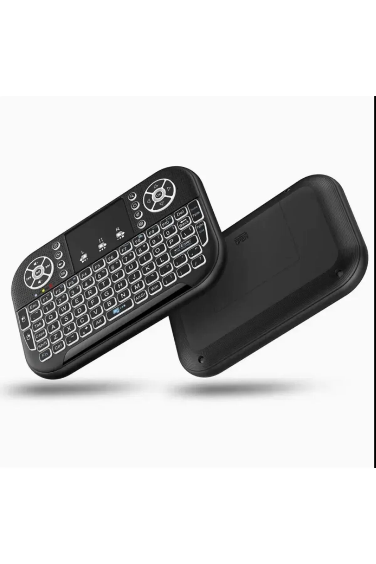 Bluetooth 2.4G Kablosuz Mini Klavye Air Mouse RGB Aydınlatmalı Touchpad Android TV Box Smart TV