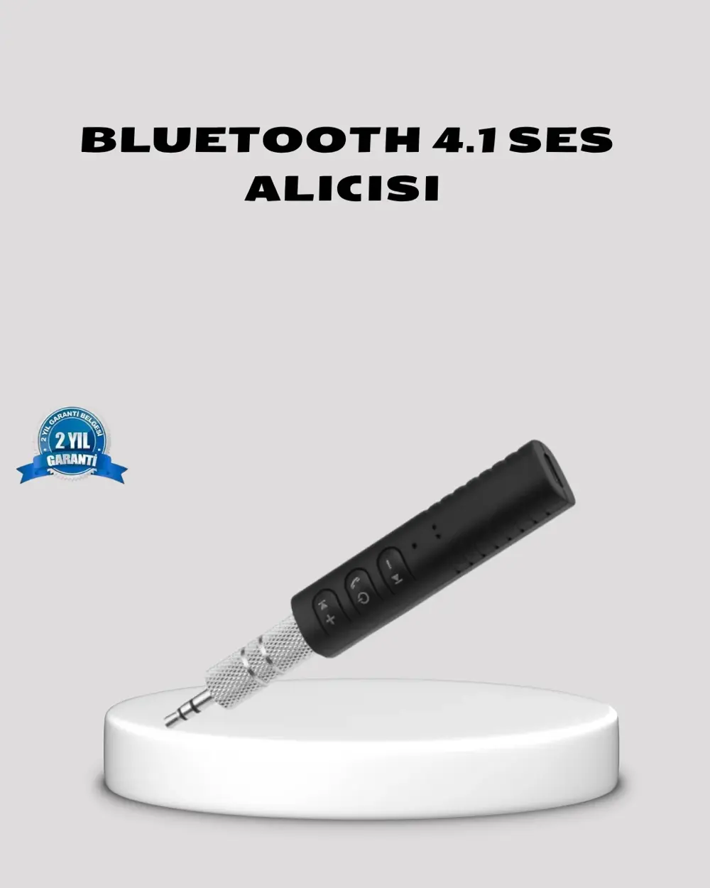 Bluetooth 4.1 Müzik Alıcısı 3.5mm Aux Girişli Mini Kablosuz Adapt