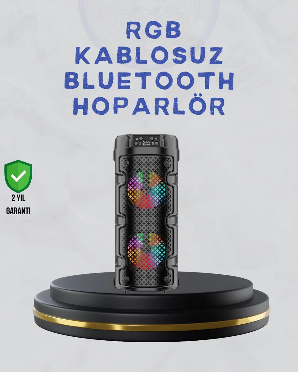 Bluetooth 5.0 Destekli Yüksek Ses Kaliteli Hoparlör - Kablosuz Taşınabilir Ses Çözümü
