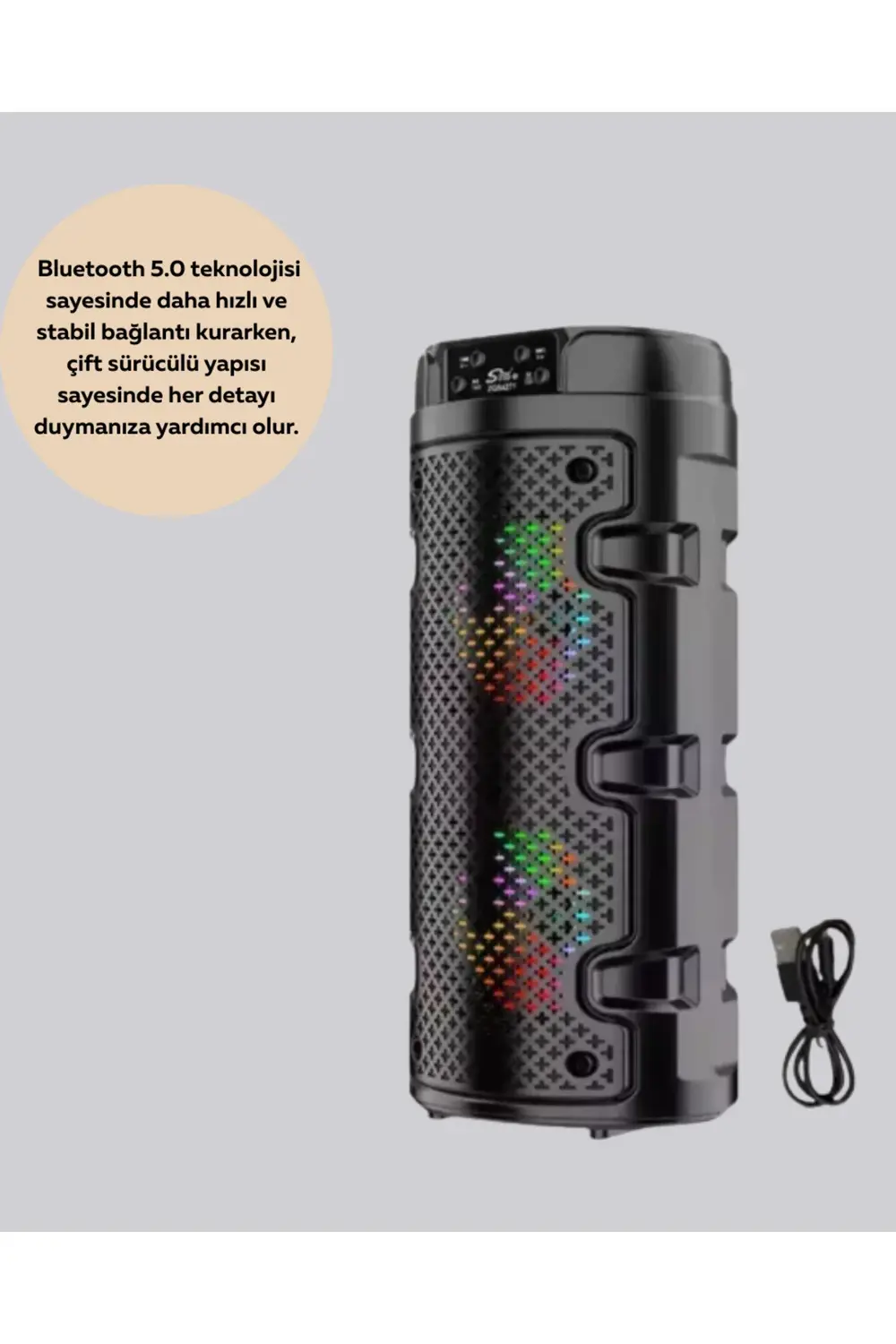 Bluetooth 5.0 Destekli Yüksek Ses Kaliteli Hoparlör