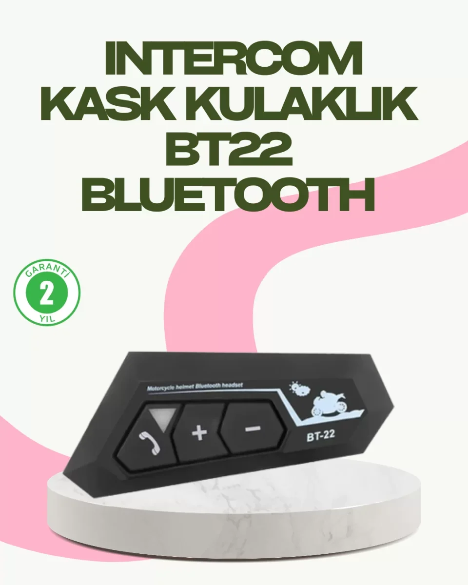 Bluetooth 5.0 EDR Kask Kulaklık Yüksek Ses Kalitesi ve Gürültü Önleme - Lisinya