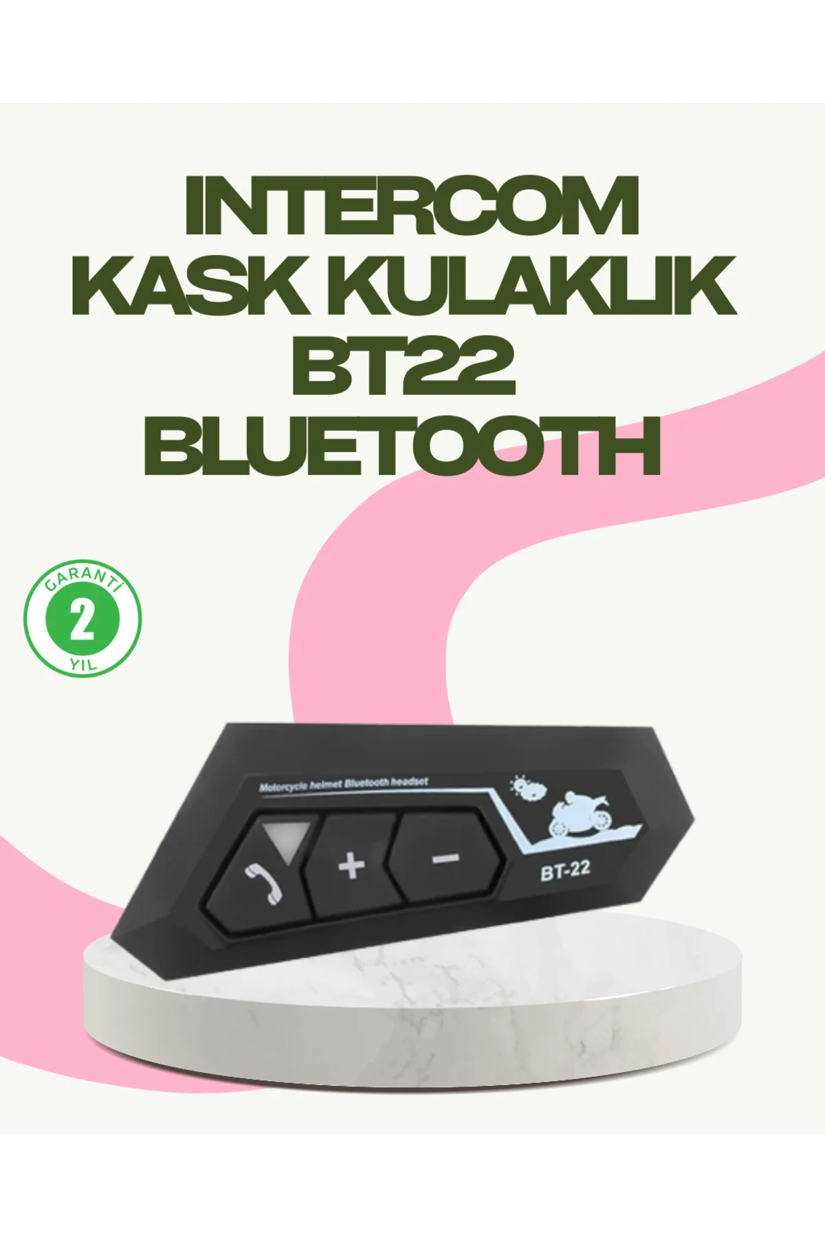 Bluetooth 5.0 EDR Kask Kulaklık Yüksek Ses Kalitesi ve Gürültü Ön