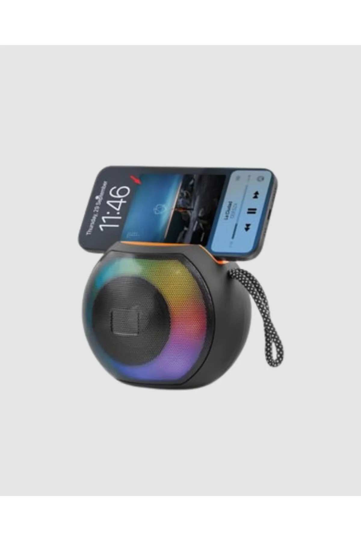 Bluetooth 5.0 Hoparlör – RGB Işıklı, Güçlü Bas ve 360° Surround Ses