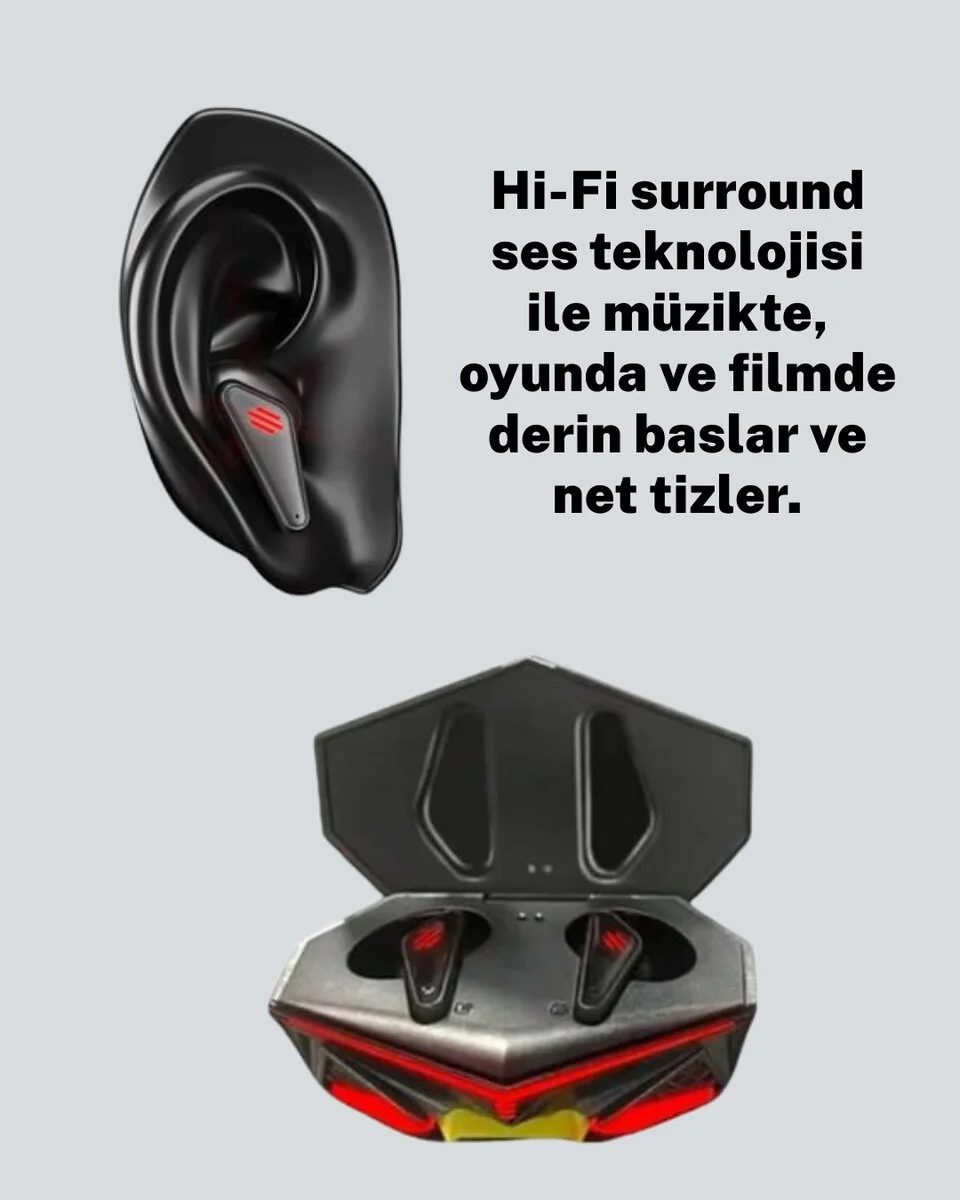 Bluetooth 5.0 Kablosuz Kulaklık - Uzun Pil Ömürlü ve IPX4 Dayanıklı