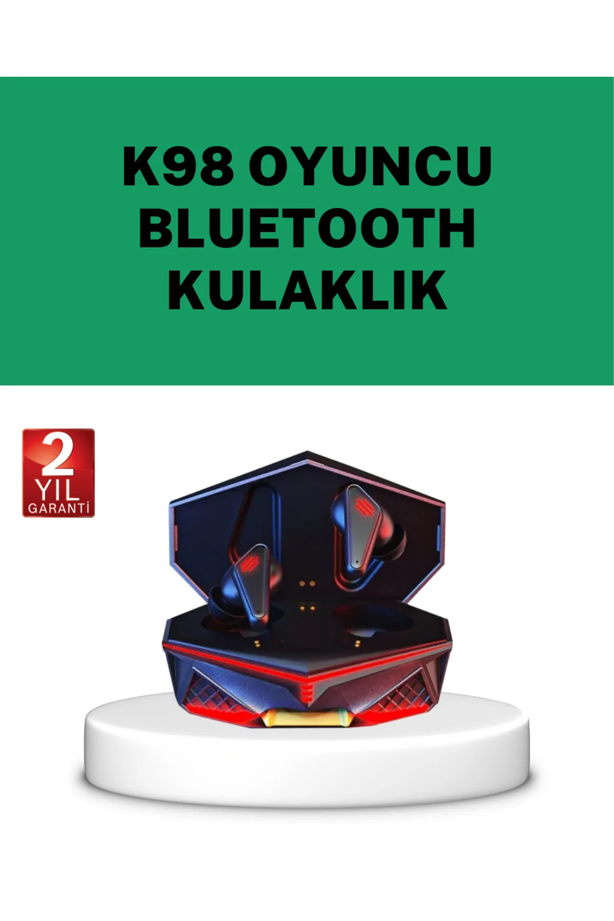 Bluetooth 5.0 Kablosuz Kulaklık Uzun Pil Ömürlü