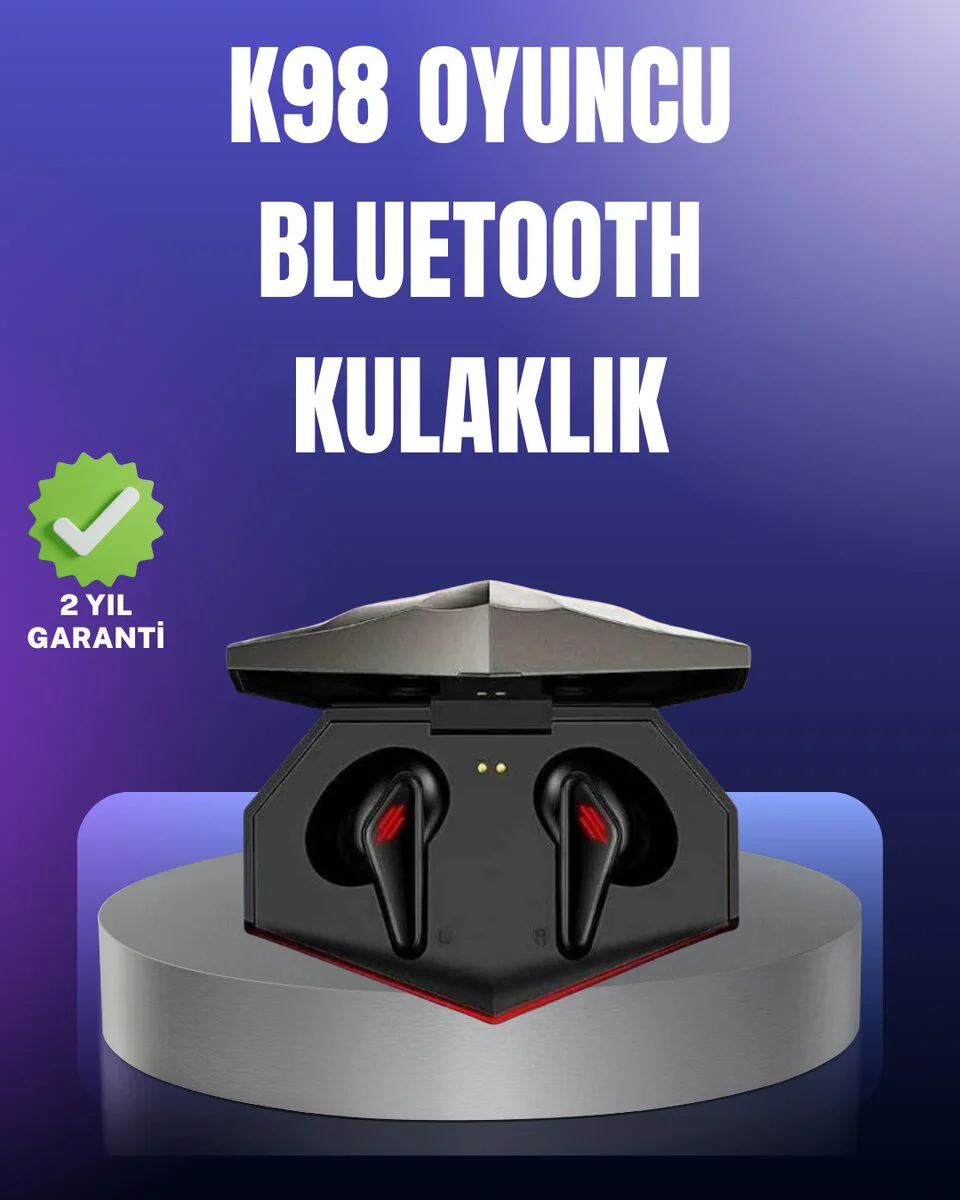Bluetooth 5.0 Kablosuz Gaming Kulaklık - Suya Dayanıklı, Düşük Gecikmeli ve Uzun Pil Ömürlü
