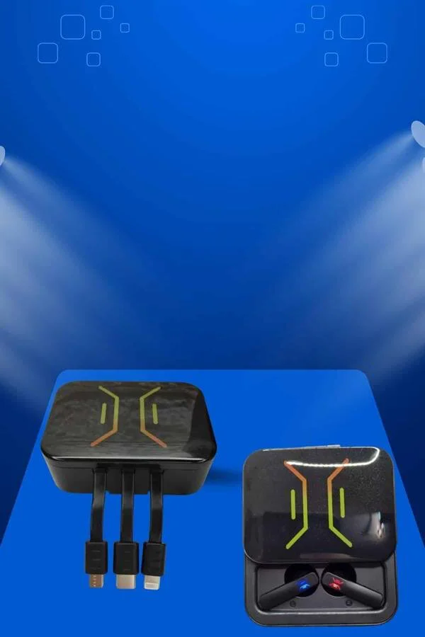 Bluetooth 5.0 Kablosuz Kulaklık & Akıllı Saat - Aktif Gürültü Engelleme, Suya Dayanıklı, 44mm Paslanmaz Çelik Kasa, Sağlık ve Spor Takibi