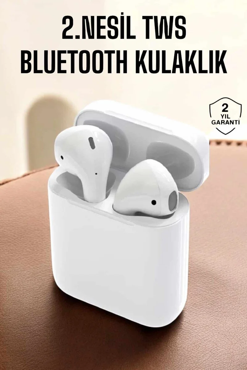 Bluetooth 5.0 Kablosuz Kulaklık - Uzun Pil Ömrü, IPX7 Su Geçirmez ve Yüksek Ses Kalitesi (Beyaz)