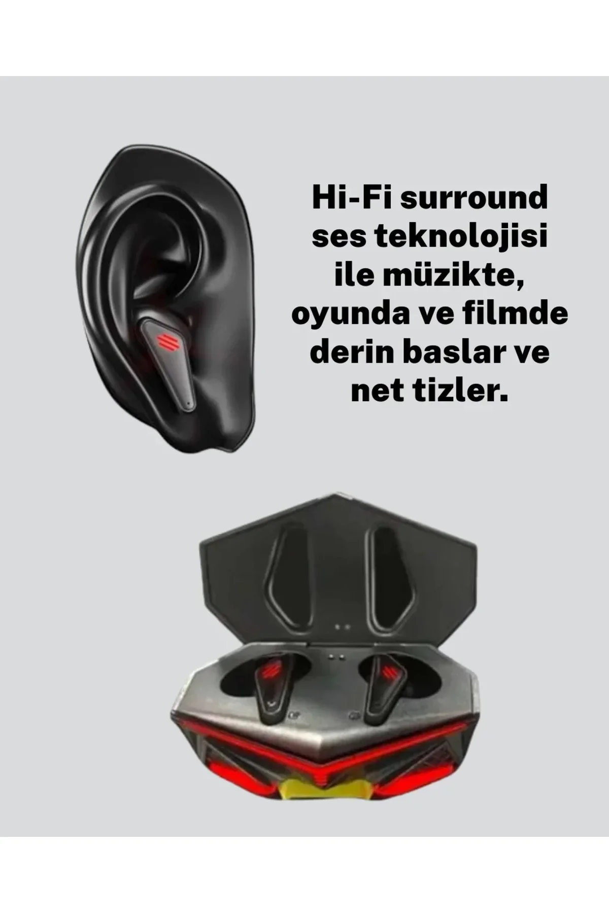 Bluetooth 5.0 Kablosuz Kulaklık Uzun Pil Ömürlü Yeni Nesil