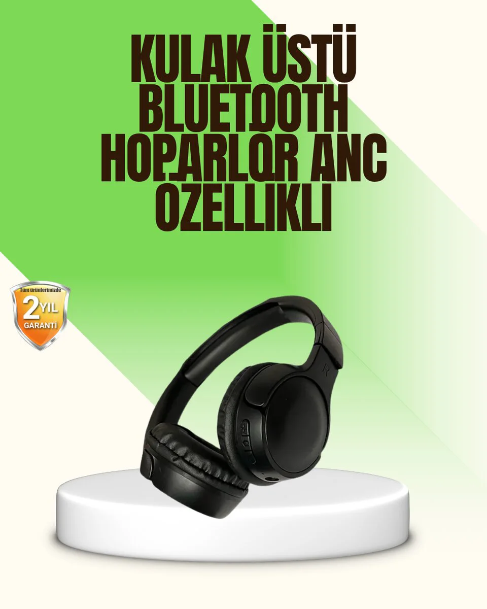 Bluetooth 5.0 Kablosuz Kulaklık - Siyah, 18 Saat Pil Ömrü ve Maksimum Konfor
