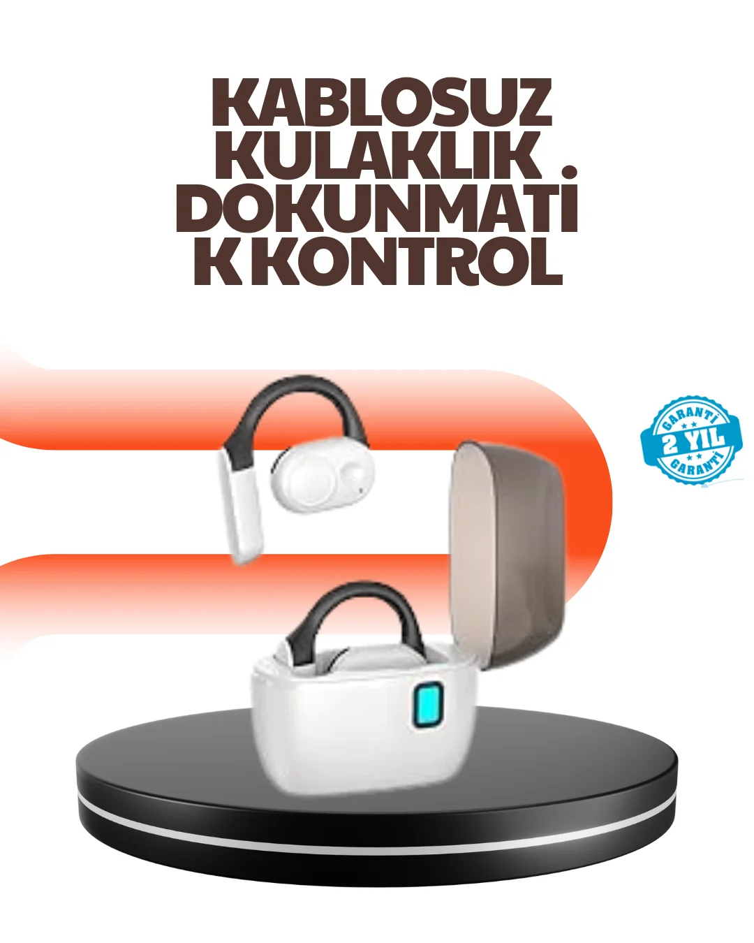 Bluetooth 5.0 Kulak İçi Kulaklık – Güçlü Bas, Uzun Pil Ömrü, Şarj