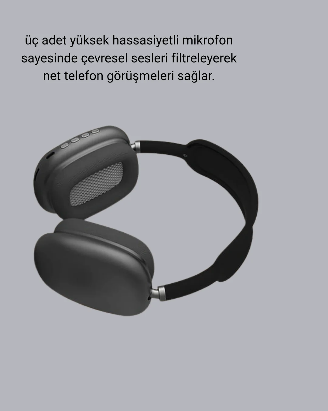 Bluetooth 5.0 Kulak Üstü Kulaklık – Gürültü Engelleme, Uzamsal Se