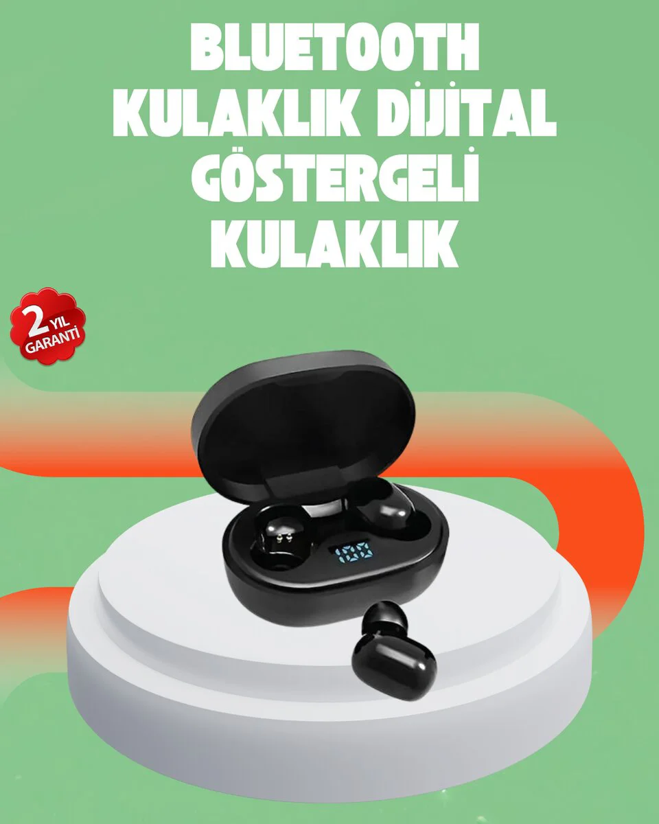 Bluetooth 5.0 Kulaklık – LED Ekranlı Şarj Kutulu Kablosuz Kulaklık