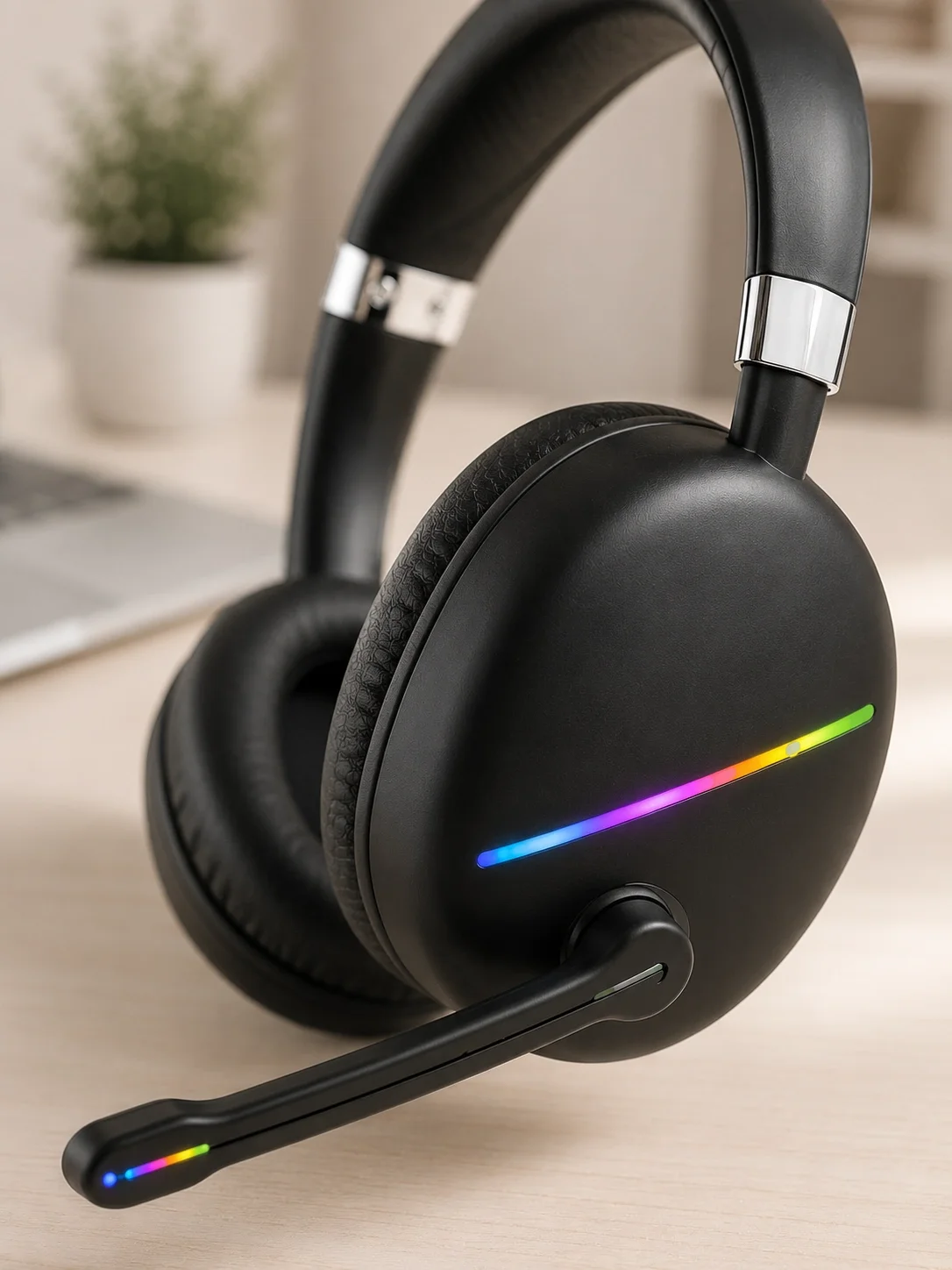 Bluetooth 5.0 RGB Işıklı Mikrofonlu Kablosuz Kulak Üstü Kulaklık Fiyatı, Yorumları ve Özellikleri
