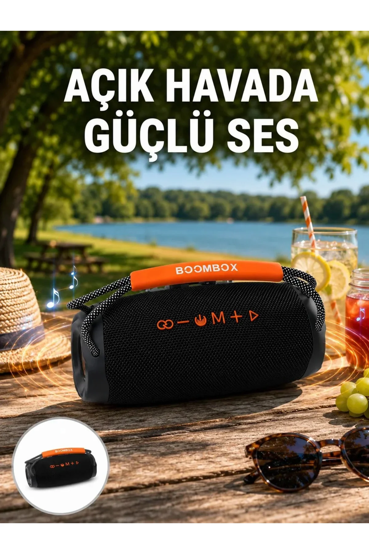 Bluetooth 5.1 Kablosuz Hoparlör Derin Bas RGB Işıklı Yeni Nesil