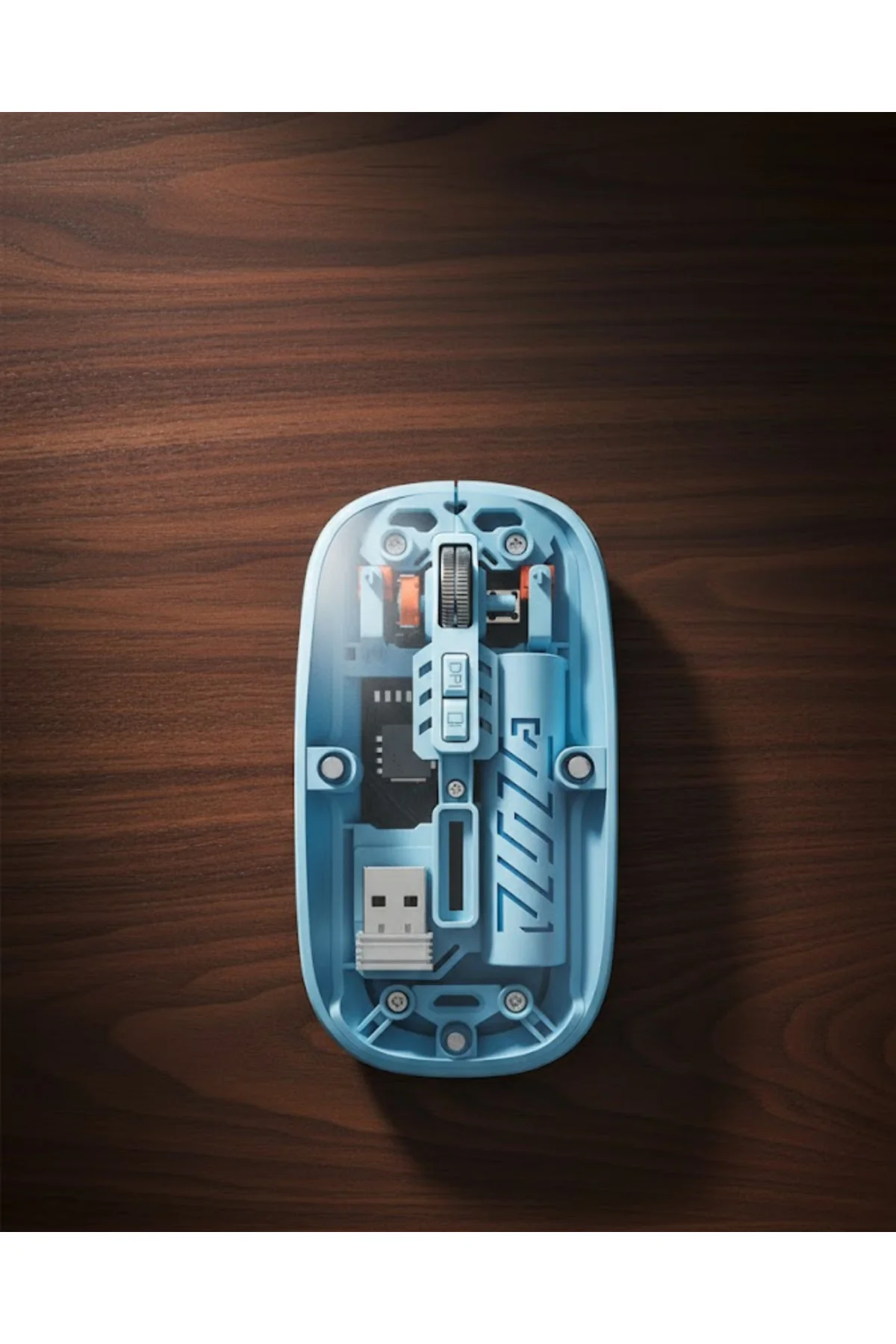 Bluetooth 5.2 Destekli Mavi Pilli Kablosuz Mouse