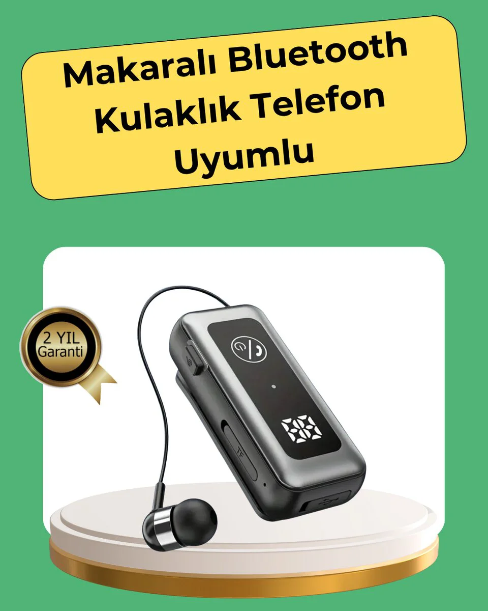 Bluetooth 5.2 Kulaklık – Hafıza Kartı Destekli, İki Cihaza Bağlanabilen HD Sesli Kulaklık