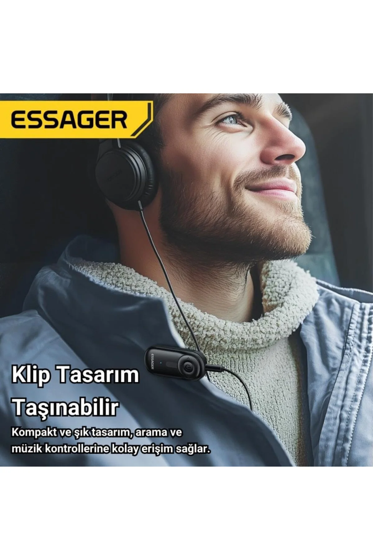 Bluetooth 5.3 3.5mm Jack Aux Araç Ses Aktarım Kiti Fm Transmitter