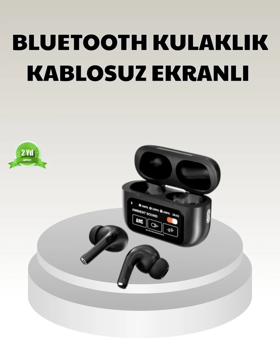 Bluetooth 5.3 ANC Kablosuz Kulaklık – Dokunmatik Kontrol Dijital 