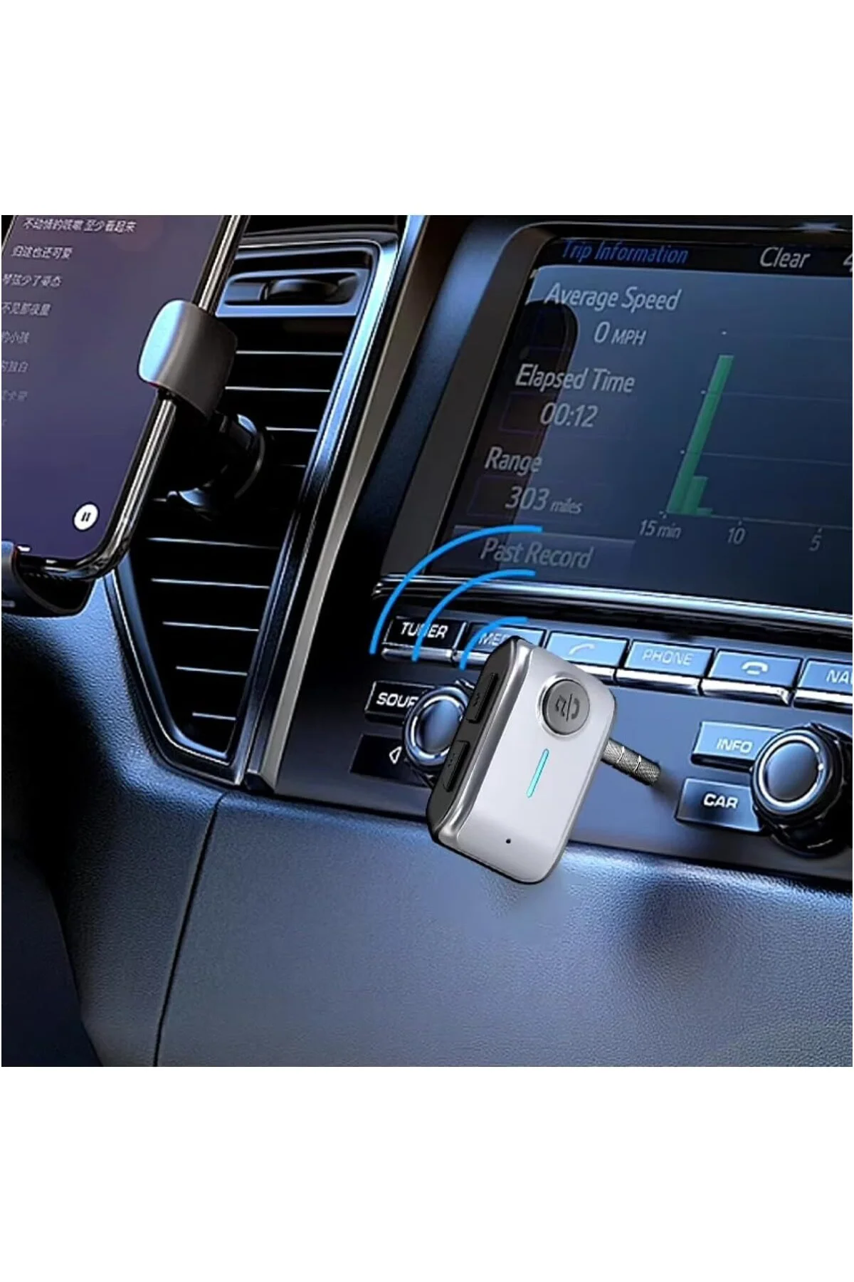 Bluetooth 5.3 Araç Kiti Kablosuz Stereo Ses Adaptörü, 027GNXY169