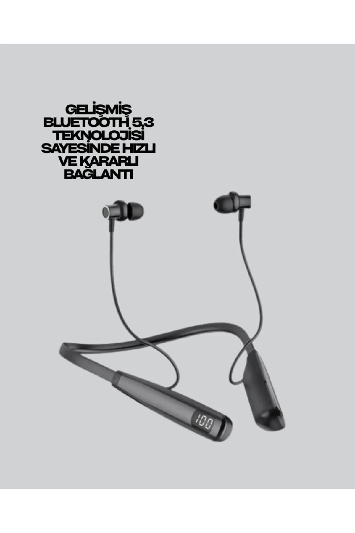 Bluetooth 5.3 Boyun Bantlı Kulaklık – Oyun ve Müzik Modu, SD Kart Desteği