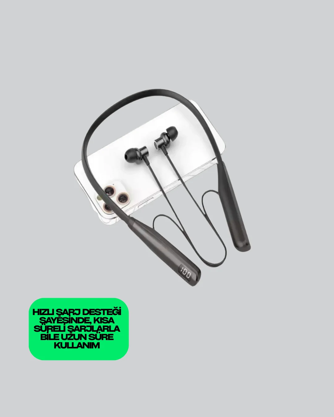 Bluetooth 5.3 Boyun Bantlı Kulaklık – Oyun ve Müzik Modu, SD Kart Desteği Bluetooth 5.3 Boyun Bantlı Kulaklık – Oyun ve Müzik Modu, SD Kart Desteği