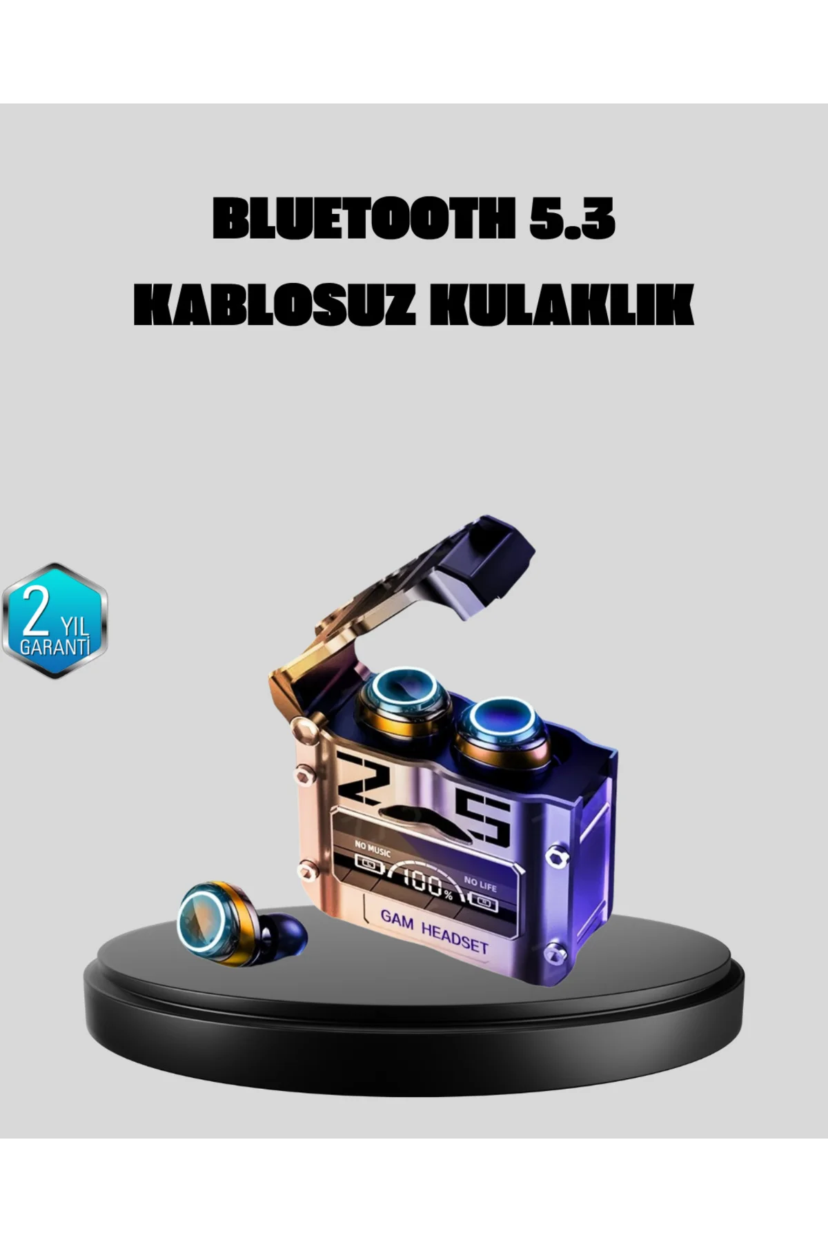 Bluetooth 5.3 Kablosuz Kulaklık - Ultra HD Ses Kalitesi Gürültü E