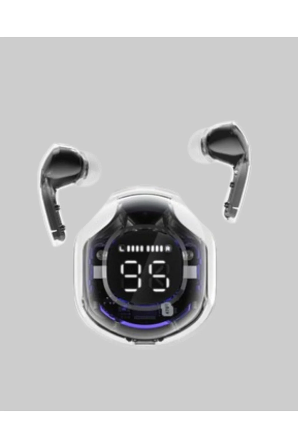 Bluetooth 5.3 Kablosuz Kulaklık 30mm Sürücü LED Ekranlı Mikrofonl