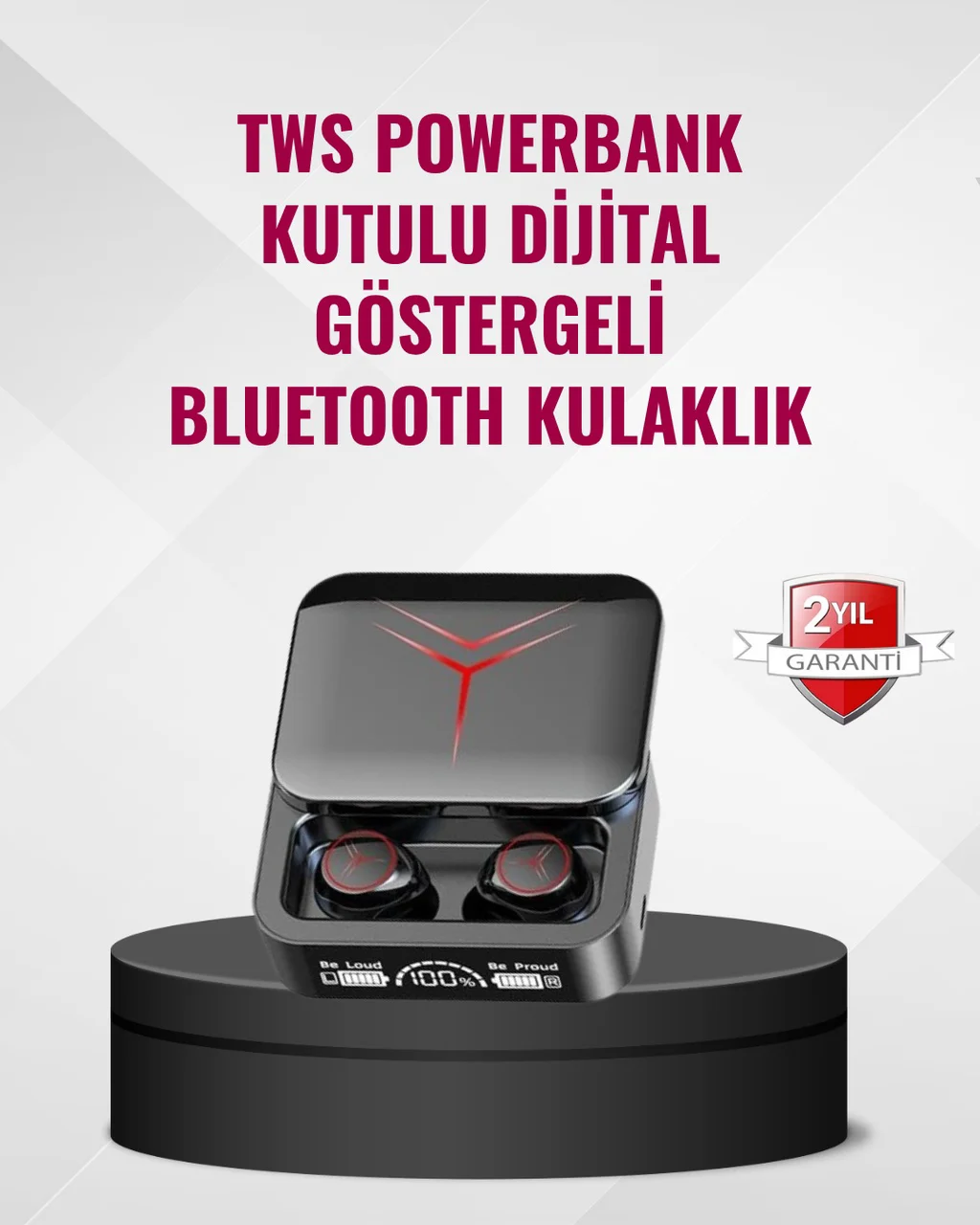Bluetooth 5.3 Kablosuz Kulaklık Dokunmatik Kontrol Ve Ipx6 Su Geç