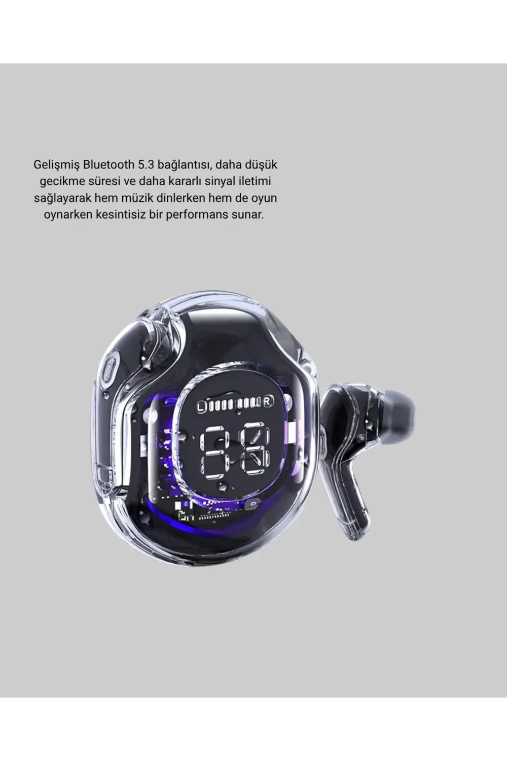 Bluetooth 5.3 Kablosuz Kulaklık Hifi Stereo Ve Ekstra Bass Dijita