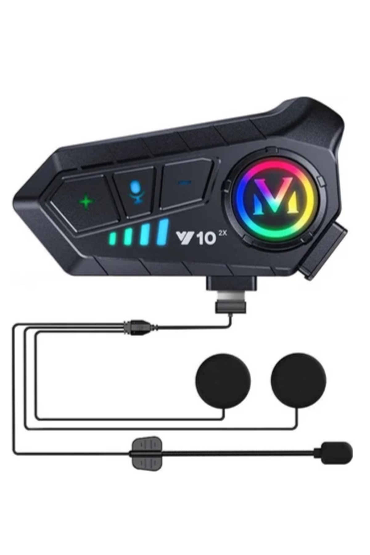 Bluetooth 5.3 Kask İçi Intercom Kulaklık 1000 m Mesafe 1000 mAh -