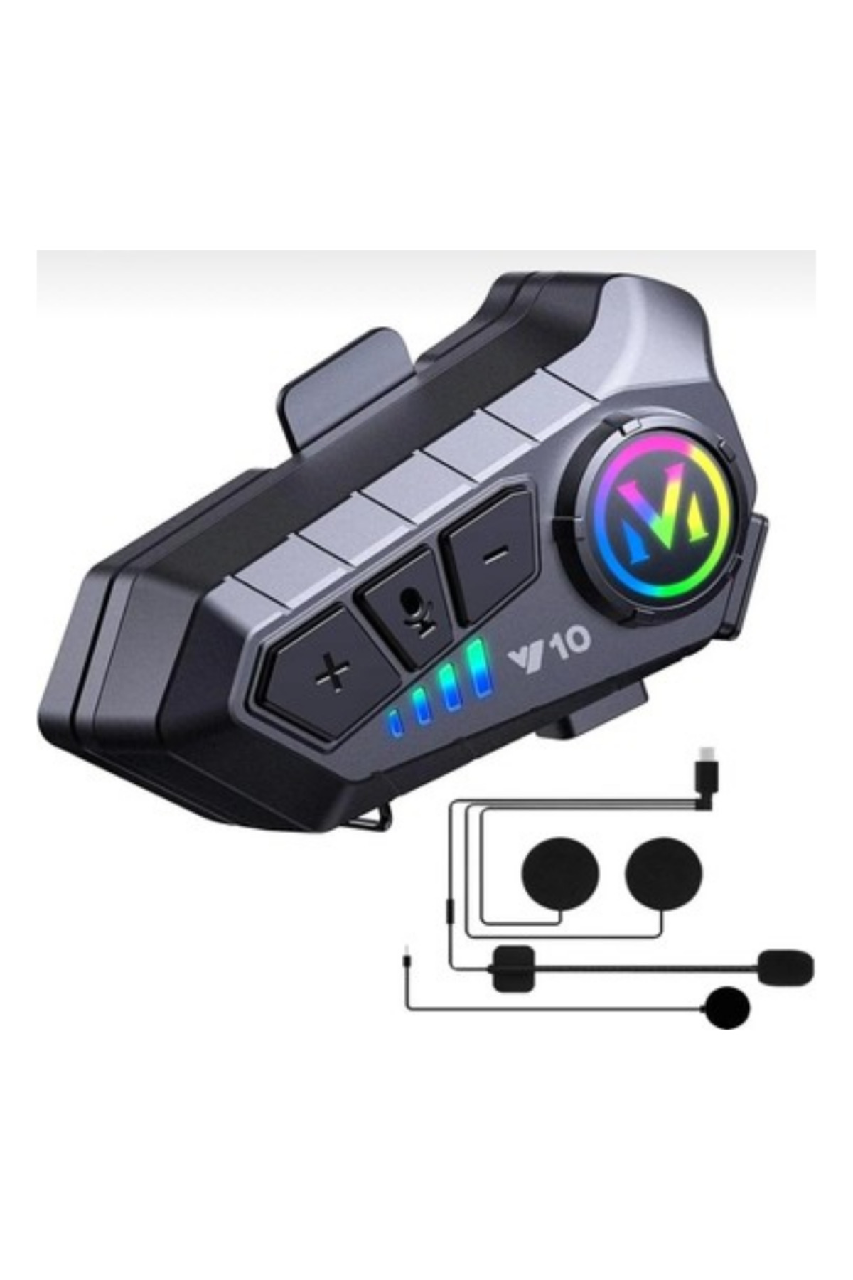 Bluetooth 5.3 Kask İçi Intercom Kulaklık 1000 m Mesafe 1000 mAh -