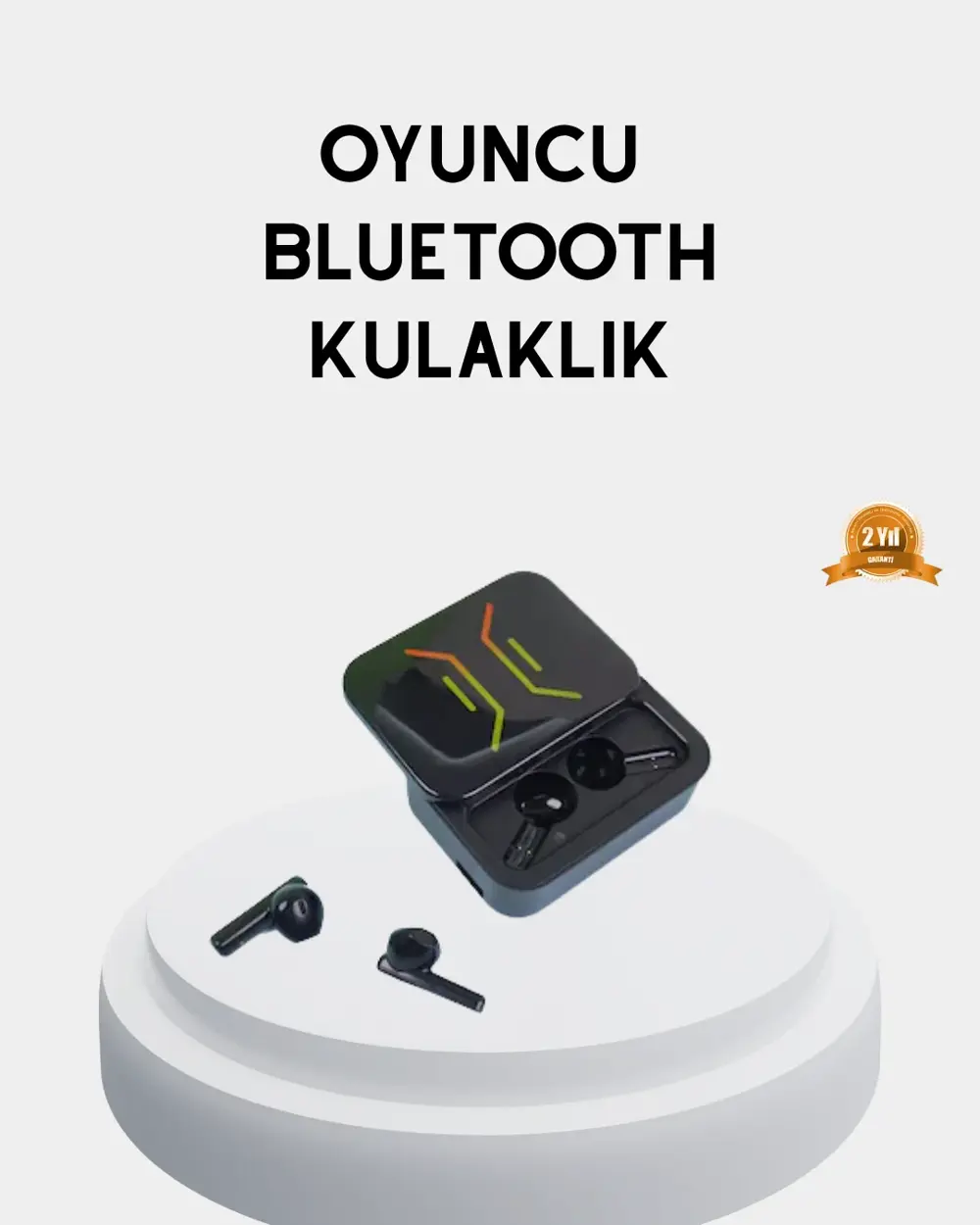 Bluetooth 5.3 Kulaklık – Kablolu & Kablosuz Kullanım, 2000 mAh Po