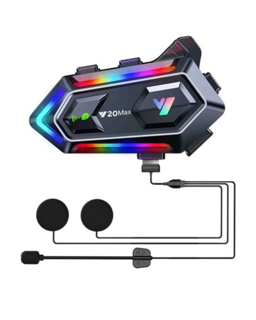 Bluetooth 5.3 Motosiklet Kask Intercom Gürültü Engelleyici Su Geçirmez Kulaklık