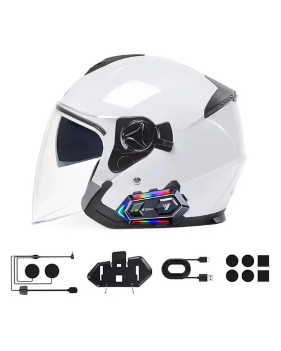 Bluetooth 5.3 Motosiklet Kask Intercom Gürültü Engelleyici Su Geçirmez Kulaklık