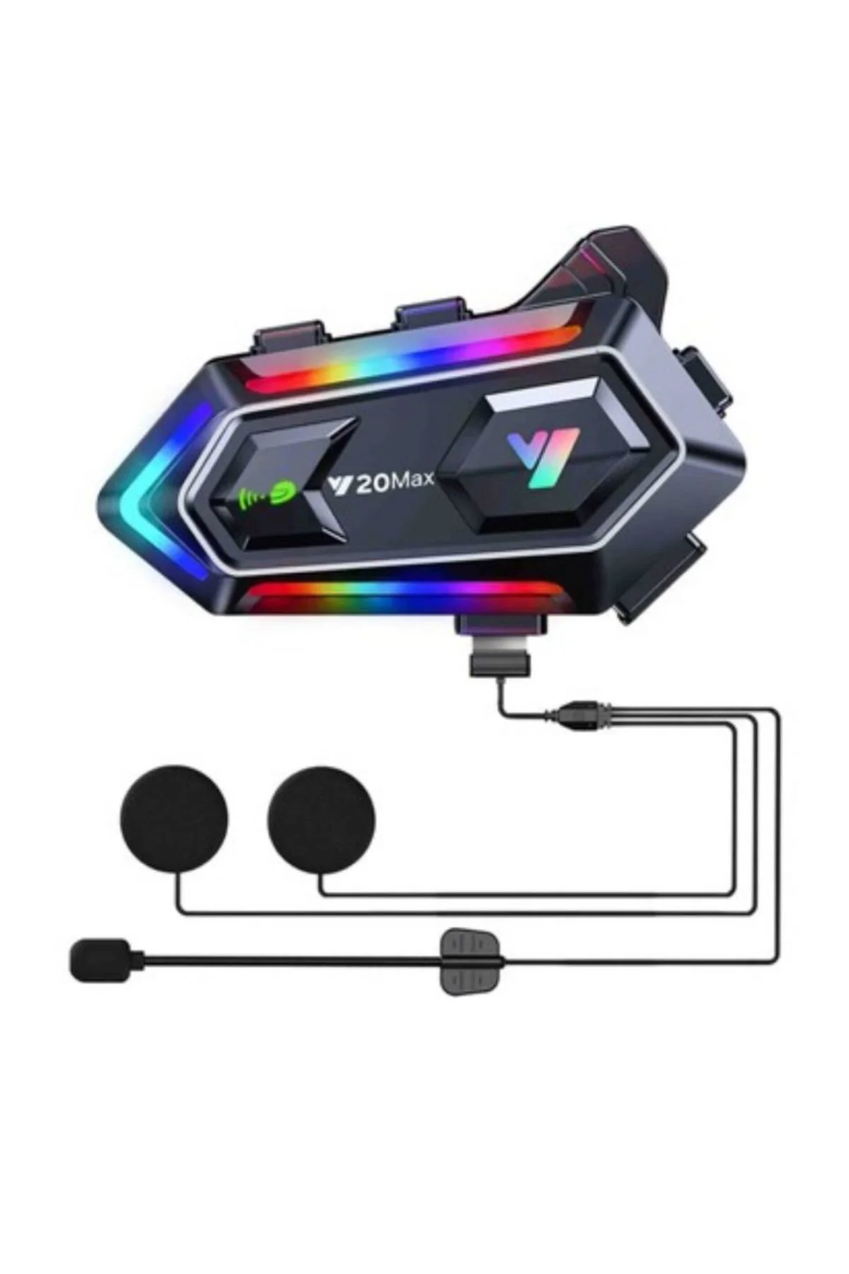 Bluetooth 5.3 Motosiklet Kask Intercom Gürültü Engelleyici Su Geçirmez Kulaklık
