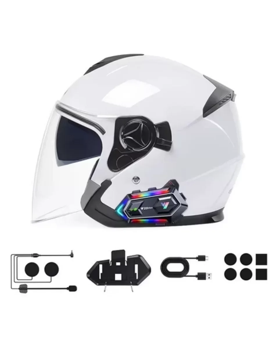 Bluetooth 5.3 Motosiklet Kask Intercom Gürültü Engelleyici Su Geçirmez Kulaklık - 25 Saat Pil Ömrü