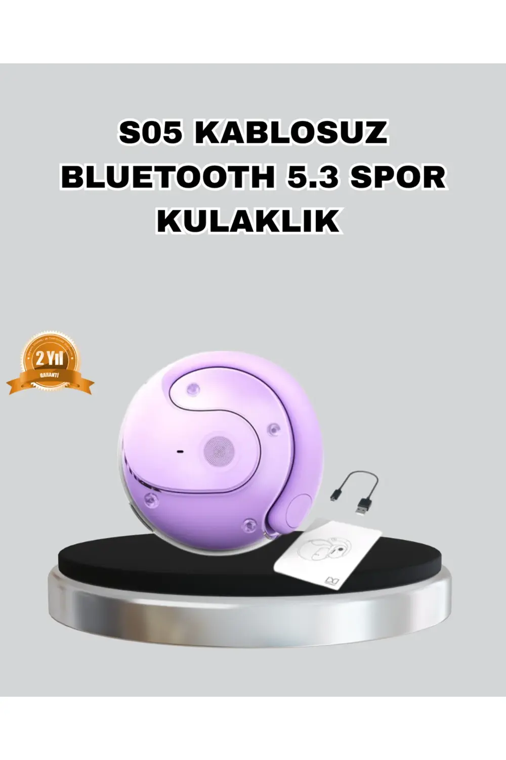 Bluetooth 5.3 S05 Kablosuz Kulaklık IPX4 Spor Uyumlu Suya Dayanık