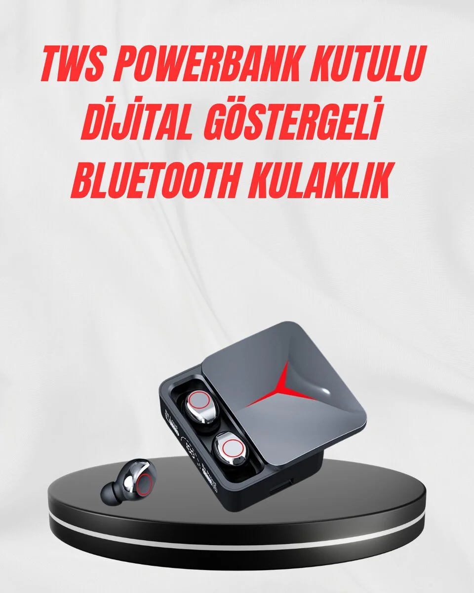 Bluetooth 5.3 Şarj Kutulu Kablosuz Kulaklık – Hızlı Eşleşme ve Net Görüşme
