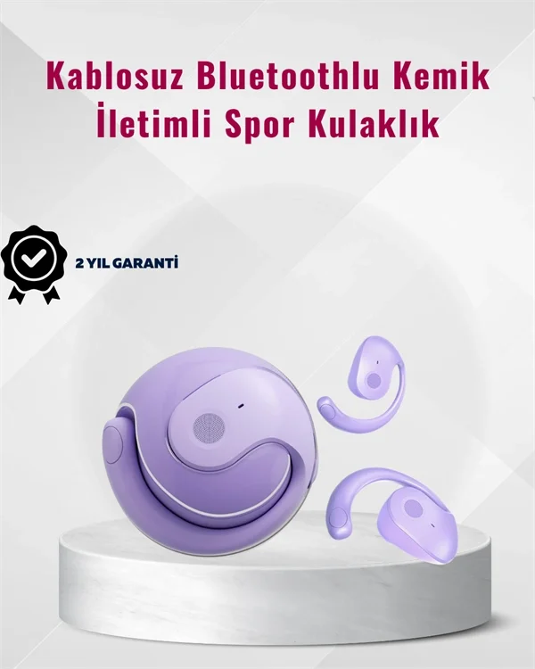 Bluetooth 5.3 Teknolojili Kablosuz Kemik İletimli Spor Kulaklık