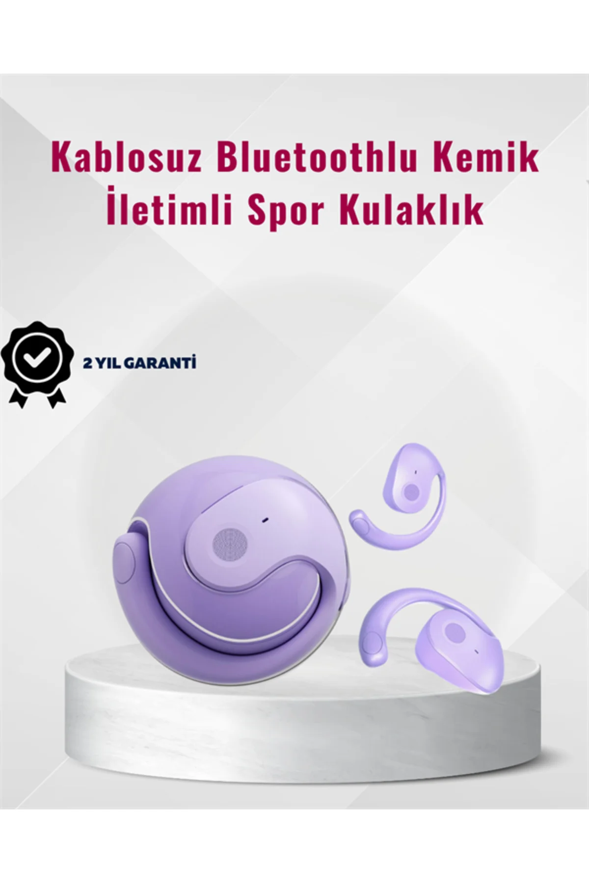 Bluetooth 5.3 Teknolojili Kablosuz Kemik İletimli Spor Kulaklık - Görsel 2