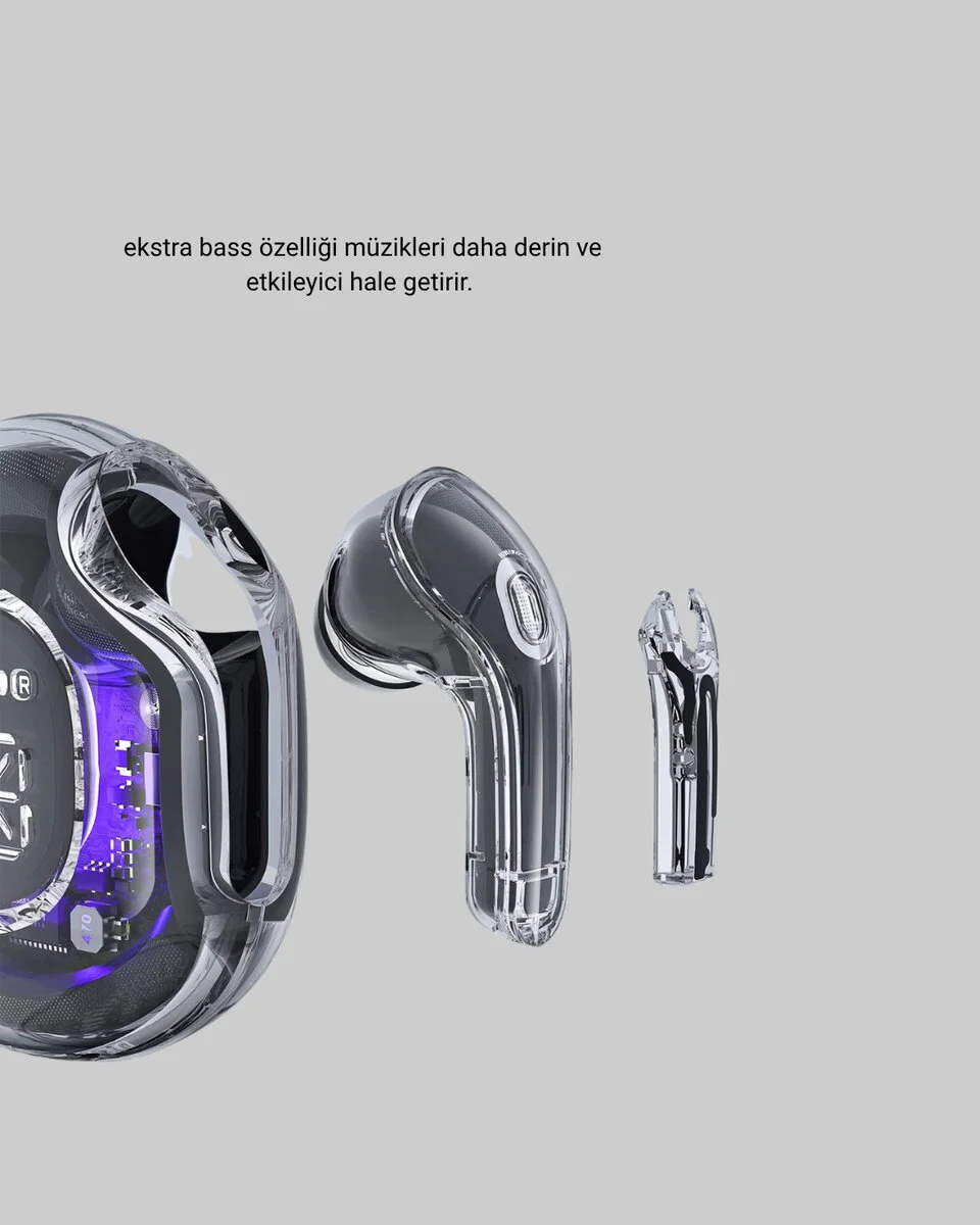 Bluetooth 5.3 TWS Kulaklık Gürültü Engelleyici Üçlü Mikrofonlu Ergonomik Tasarım