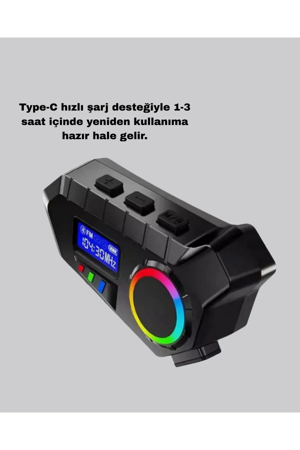 Bluetooth 5.4 İntercom ve Alarmlı Disk Kilidi Seti Güçlü Ses ve Güvenlik