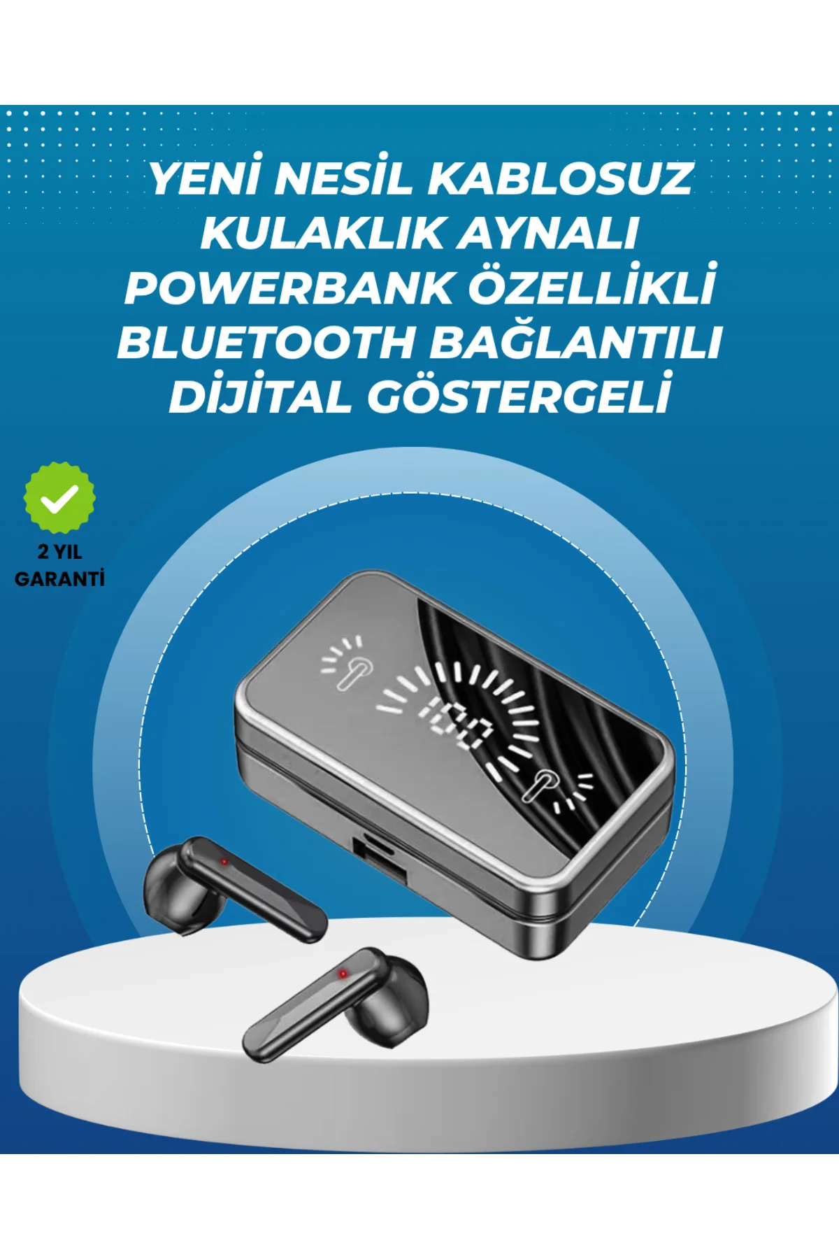 Bluetooth 5.4 Kablosuz Kulaklık – Gürültü Engelleme ve Dokunmatik