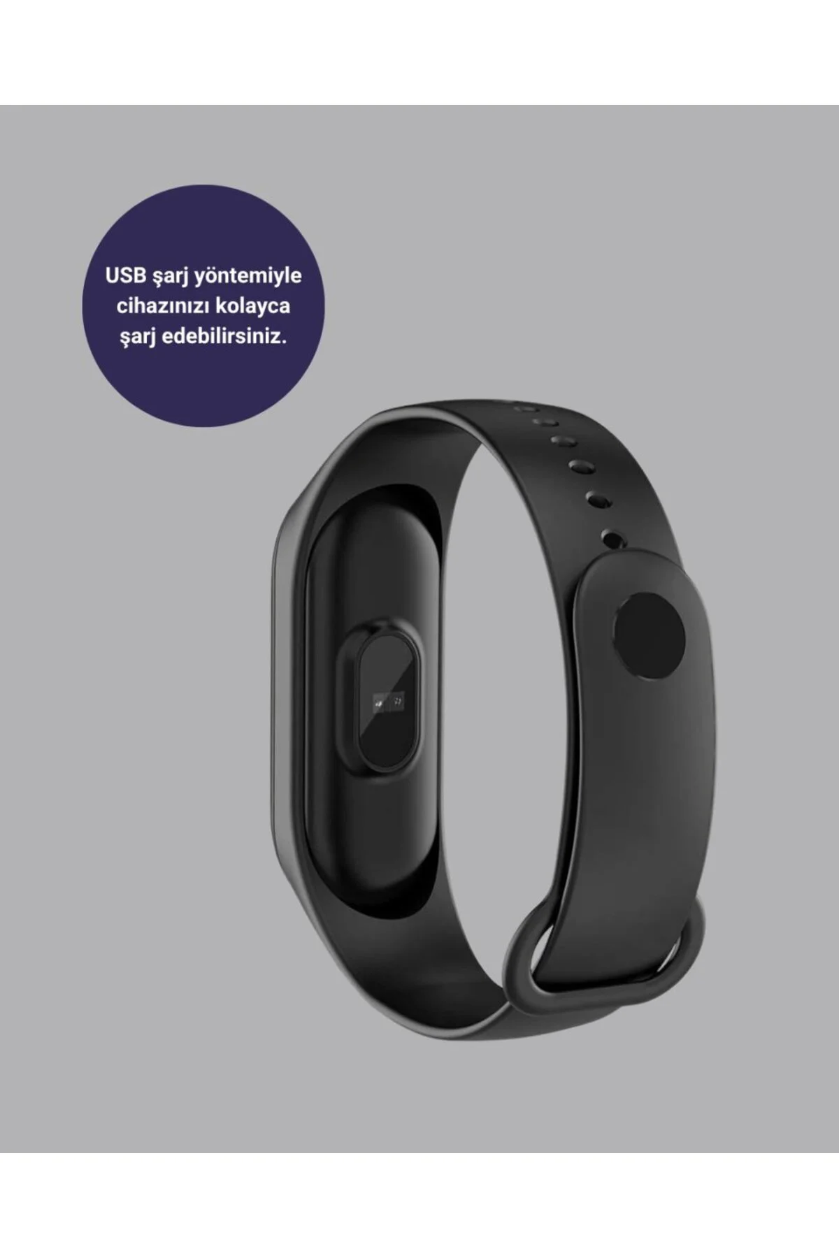 Bluetooth Akıllı Bileklik Spor Modlu Kalp Atış Takipli Uyku Analizli