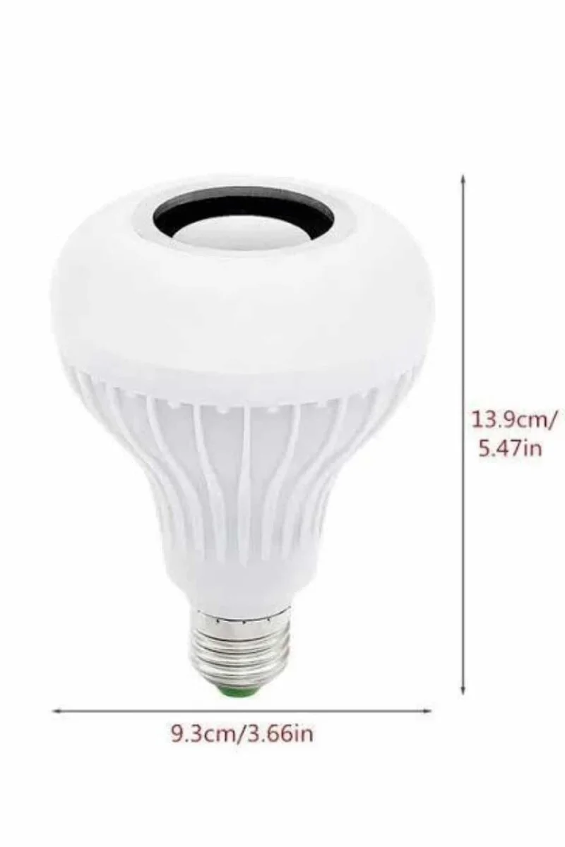 Bluetooth Akıllı LED Ampul - Renk Değiştiren, Android ve iOS Uyumlu, 7 Renkli Işık