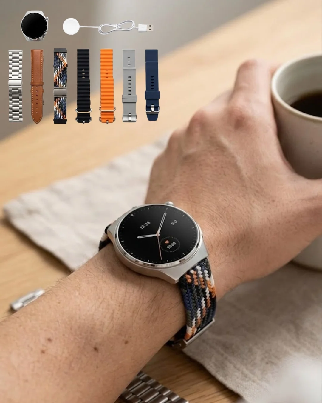 Bluetooth Akıllı Saat 7 Kordonlu Arama Özellikli Uyku ve Aktivite Takipli Bluetooth Akıllı Saat 7 Kordonlu Arama Özellikli Uyku ve Aktivite Takipli